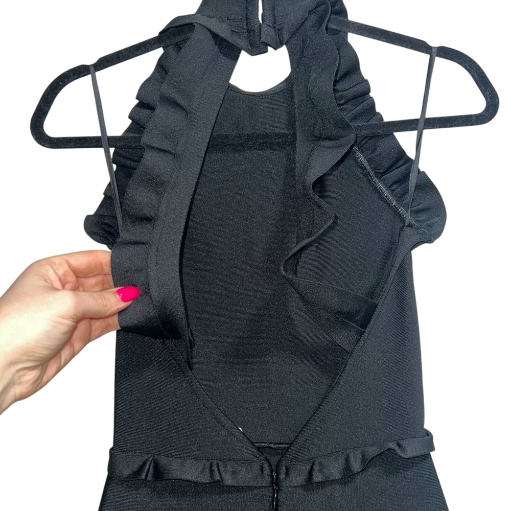 NEW NWT Elliatt Theatrical Gown In Black Ruffles - Picture 10 of 15